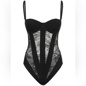 Fleur du Mal cupped lace bodysuit